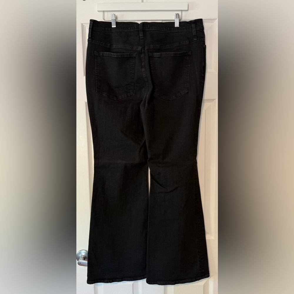 Madewell Black Flare Wide Leg Jeans